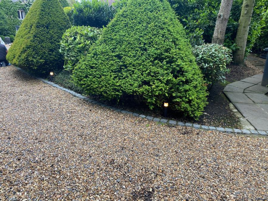 Finished garden lighting, second view