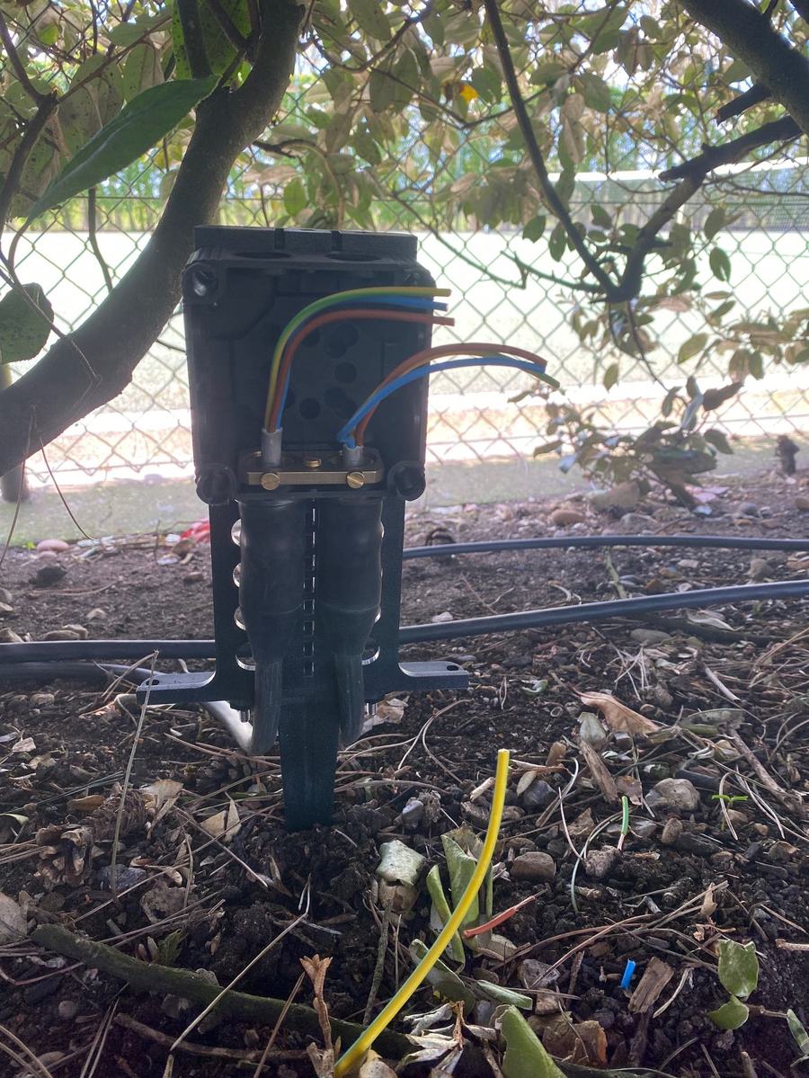 New wiring for garden lighting