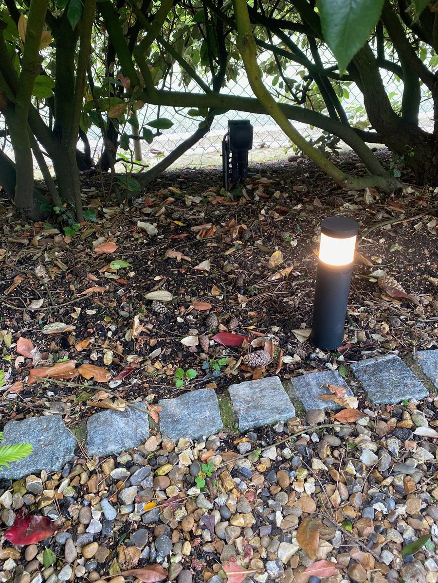 New bollard light installation