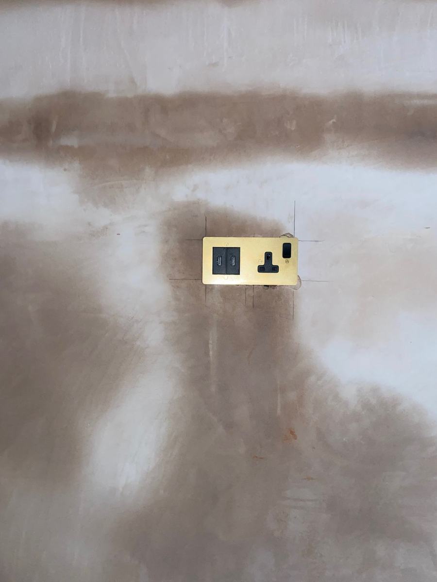 Dual HDMI and socket plate installation