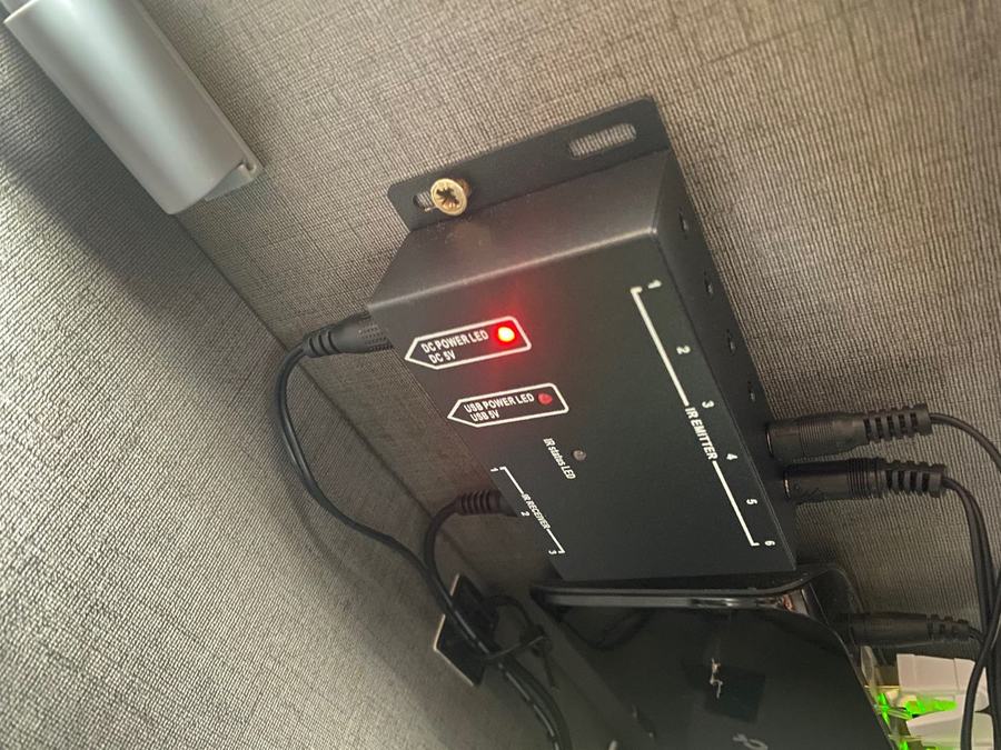 IR emitter for AV control