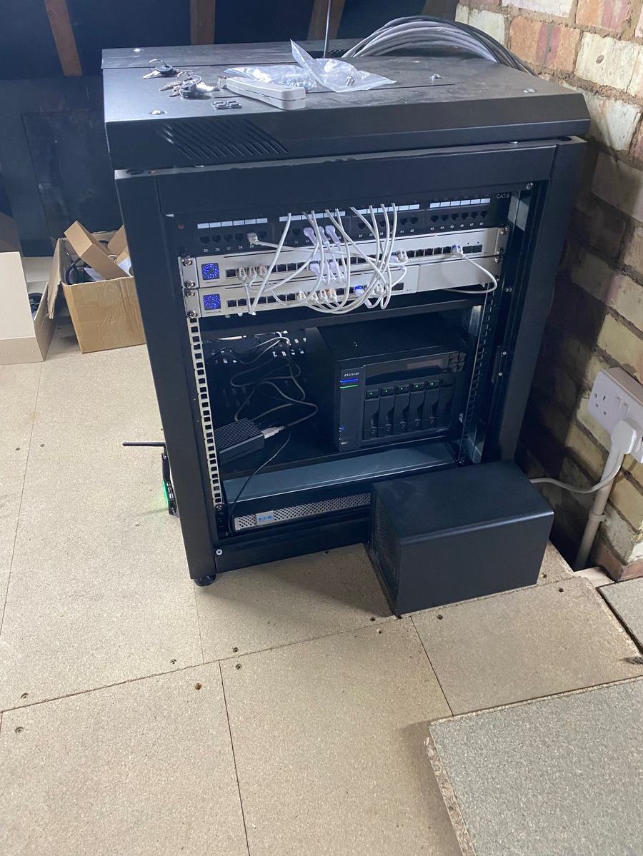 Testing the network rack