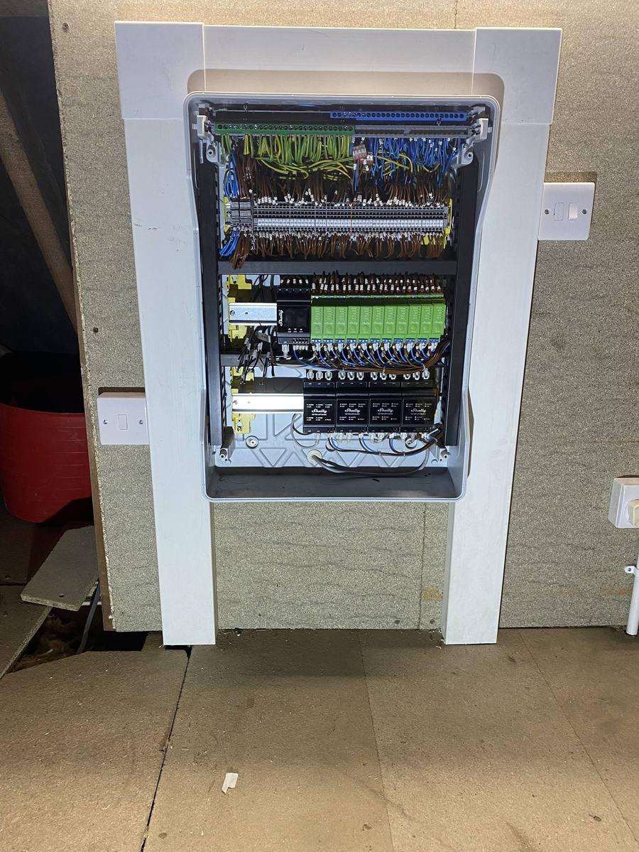 Finished automation rack, closed enclosure