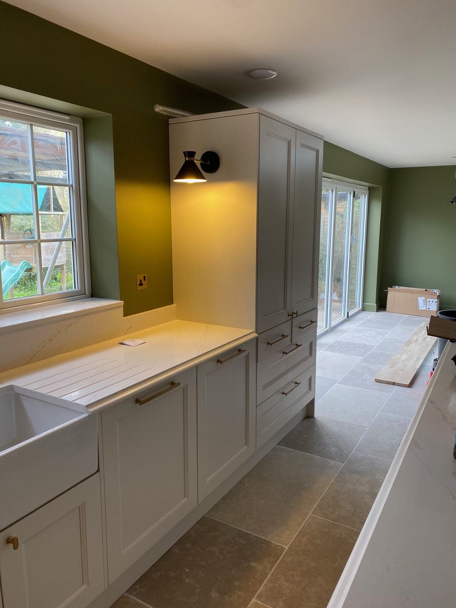 Access point concealed above larder unit