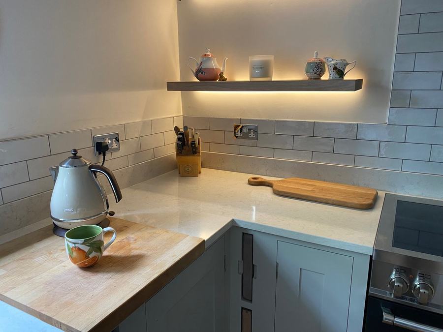 Kitchen electrical installation detail